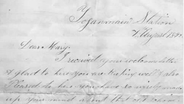 A Love Letter from Toganmain: A Glimpse into 1899